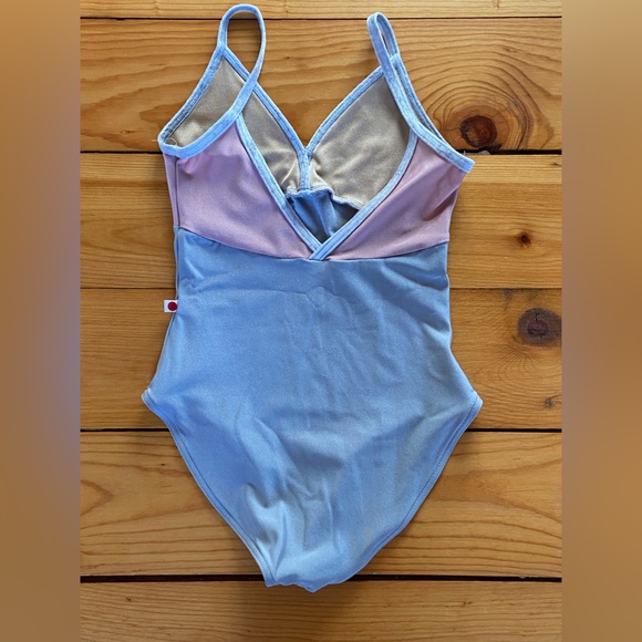Yumiko Pink and Gray Women's Leotard XS - Picture 4 of 5